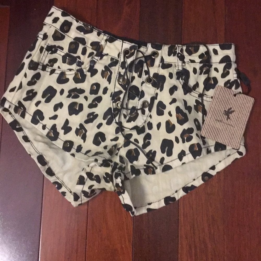 ONE TEASPOON Eternal Leopard Shorts Size XS